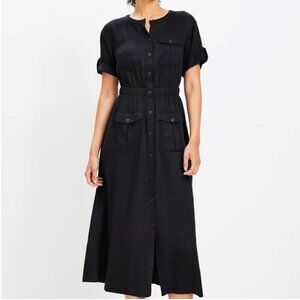 Loft Utility Midi Pocket Dress